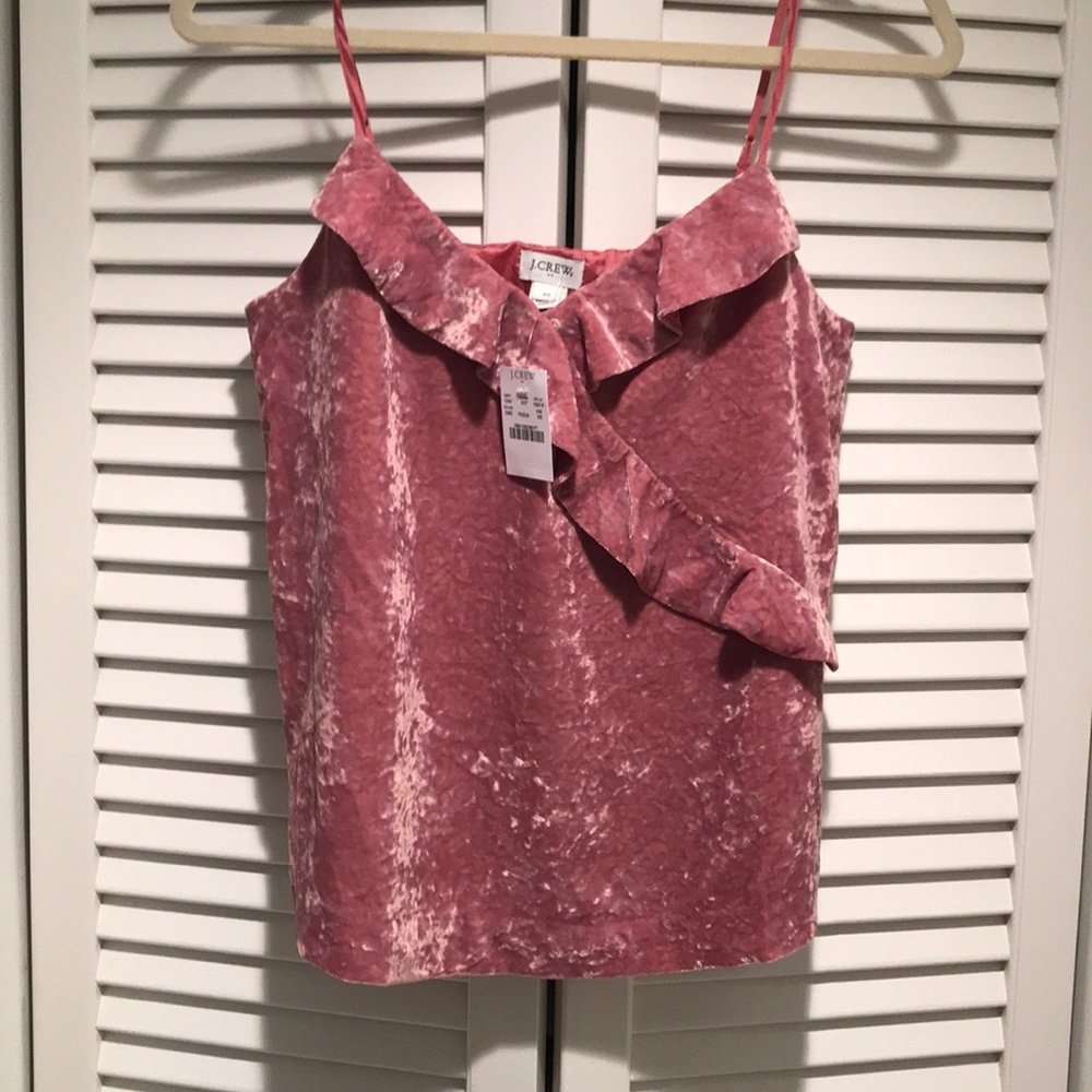 New J Crew Velvet Camisole Top